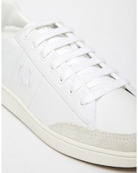 Baskets en cuir blanches Fred Perry