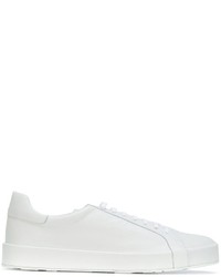 Baskets en cuir blanches Jil Sander