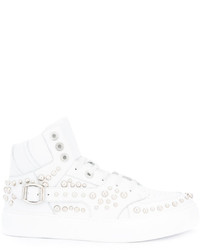 Baskets en cuir blanches Jimmy Choo