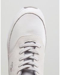 Baskets en cuir blanches Lacoste