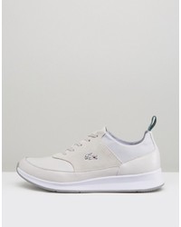 Baskets en cuir blanches Lacoste