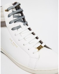 Baskets en cuir blanches Ted Baker