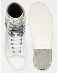 Baskets en cuir blanches Ted Baker