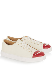 Baskets en cuir blanches Charlotte Olympia