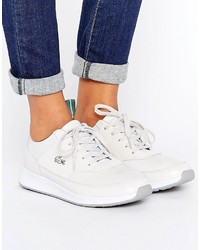 Baskets en cuir blanches Lacoste