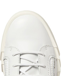 Baskets en cuir blanches Giuseppe Zanotti