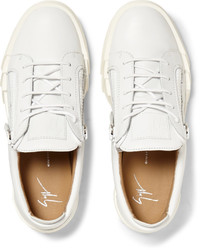 Baskets en cuir blanches Giuseppe Zanotti