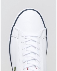 Baskets en cuir blanches Lacoste