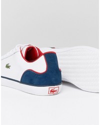 Baskets en cuir blanches Lacoste