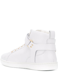 Baskets en cuir blanches Versace