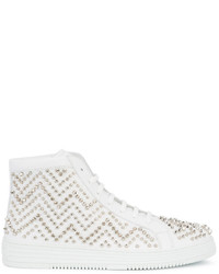 Baskets en cuir blanches Philipp Plein