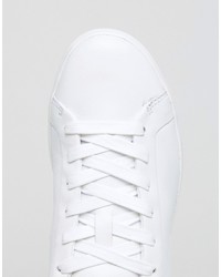 Baskets en cuir blanches Lacoste