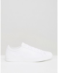 Baskets en cuir blanches Lacoste