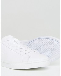 Baskets en cuir blanches Lacoste