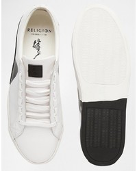 Baskets en cuir blanches Religion