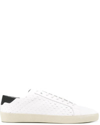 Baskets en cuir blanches Saint Laurent