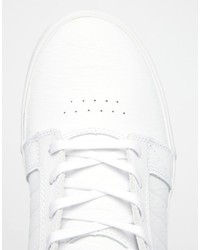 Baskets en cuir blanches Supra