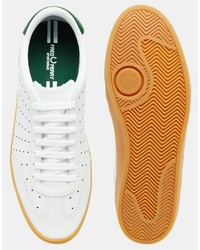 Baskets en cuir blanches Fred Perry