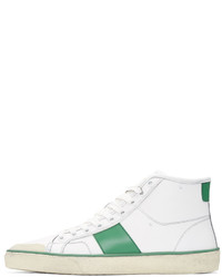 Baskets en cuir blanches Saint Laurent