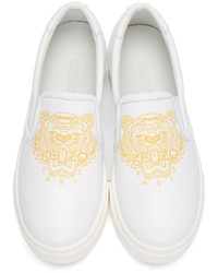 Baskets en cuir blanches Kenzo