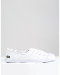 Baskets en cuir blanches Lacoste