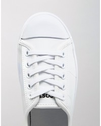 Baskets en cuir blanches Lacoste