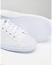 Baskets en cuir blanches Lacoste