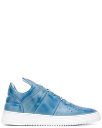 Baskets en cuir bleu clair Filling Pieces