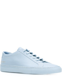 Baskets en cuir bleu clair Common Projects