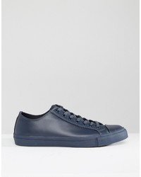 Baskets en cuir bleu marine Aldo