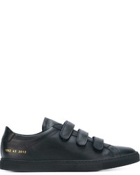 Baskets en cuir bleu marine Common Projects