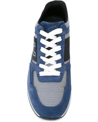 Baskets en cuir bleu marine Hogan