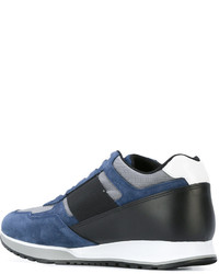 Baskets en cuir bleu marine Hogan