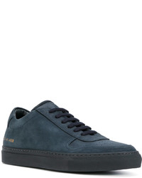 Baskets en cuir bleu marine Common Projects