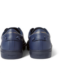 Baskets en cuir bleu marine Givenchy