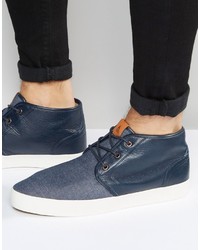 Baskets en cuir bleues Aldo