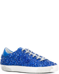 Baskets en cuir bleues Golden Goose