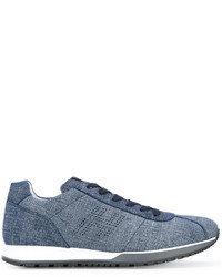 Baskets en cuir bleues Hogan