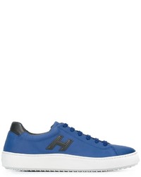 Baskets en cuir bleues Hogan