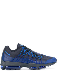 Baskets en cuir bleues Nike