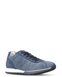 Baskets en cuir bleues Hogan