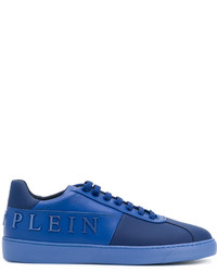 Baskets en cuir bleues Philipp Plein