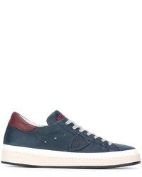 Baskets en cuir bleues Philippe Model