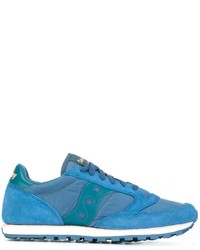 Baskets en cuir bleues Saucony