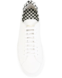 Baskets en cuir écossaises blanches Givenchy