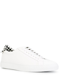 Baskets en cuir écossaises blanches Givenchy