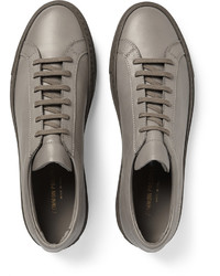 Baskets en cuir gris foncé Common Projects