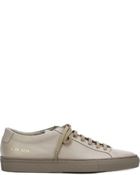 Baskets en cuir grises Common Projects