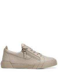 Baskets en cuir grises Giuseppe Zanotti Design