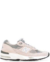 Baskets en cuir grises New Balance